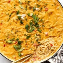Easy Cheesy Chicken Spaghetti Casserole