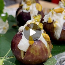 Zesty Lemon Ricotta Stuffed Figs