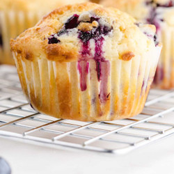 Blueberry Muffins With Sour Cream