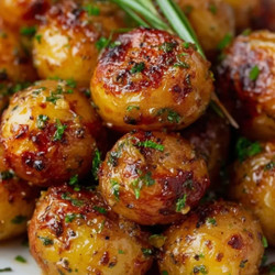 Crispy Mustard Roasted Baby Potatoes