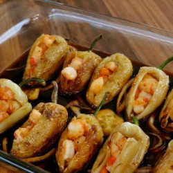 Shrimp-stuffed Chiles