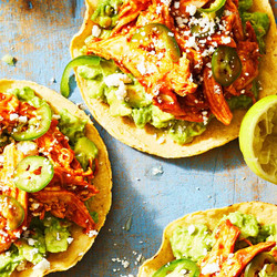 Smoky Chicken Tostadas