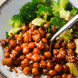 Sticky Chickpeas