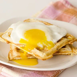 Sausage, Potato And Cheese Waffles