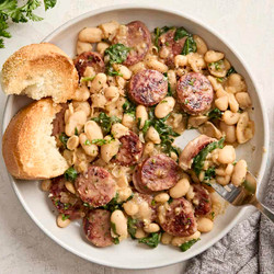 Chicken Sausage White Bean Skillet