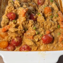 Chicken Tikka Reis Auflauf