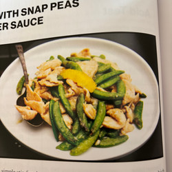 Velvet Chicken with Snap Peas and Lemon-Ginger Sauce