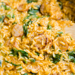 Creamy One Pot Chicken Sausage And Rice Recipe
