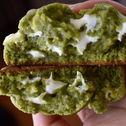 Levain-style Matcha White Chocolate Cookies