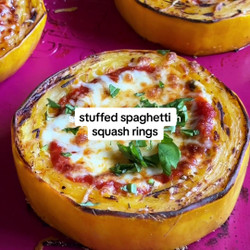 Stuffed Spaghetti Squash Rings
