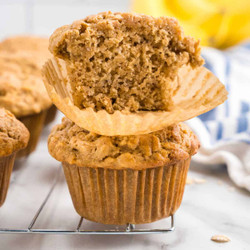 Peanut Butter Banana Muffins
