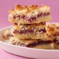 Coconut Jam Slice