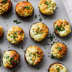 Cheese Stuffed Mushrooms (easy Appetizer)