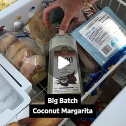 Big Batch Freezer Coconut Margaritas