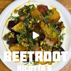 Beetroot, Whipped Ricotta And Pistachios