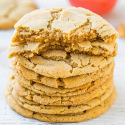 Old-fashioned Chewy Peanut Butter Crinkle Cookies