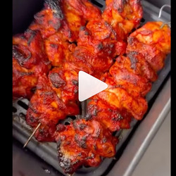 Airfryer Tandoori Chicken Skewers