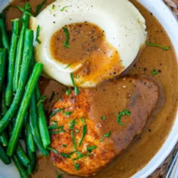 Chicken With Homemade Gravy