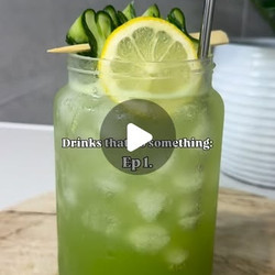 Cucumber Green Apple Coconut Water Drink