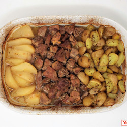 Schusterpfanne (german Pork And Potato Bake)