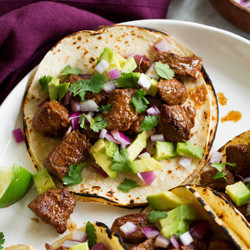 Steak taco's