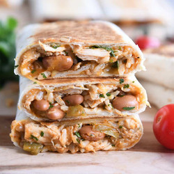 Crispy Chicken Enchilada Wraps