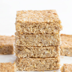 3 Ingredient Coconut Oatmeal Bars