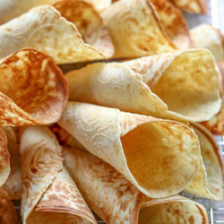 Krumkake (traditional Norwegian Waffle Cookies)