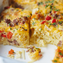 Cheesy Hash Brown Breakfast Casserole