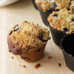 Blueberry Muffins With Crumb Topping