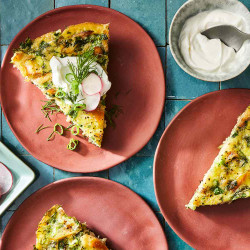 Balyg Kyukyusu (smoked Fish &amp; Herb Omelet)