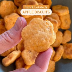 3 Ingredient Sweet Potato &amp; Apple Biscuits