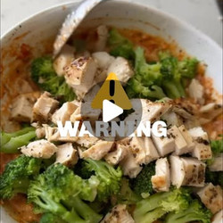 Microwave Broccoli Chicken Parm Bowl