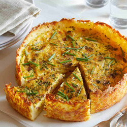 Hash Brown Crust Bacon And Cheddar Quiche