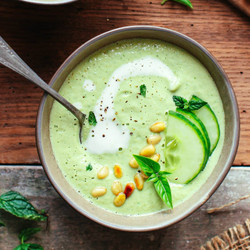 Creamy Cucumber Gazpacho (raw!)