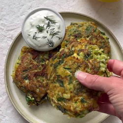 Zucchini Spinach Fritters