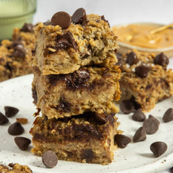 4 Ingredient Peanut Butter Banana Bars