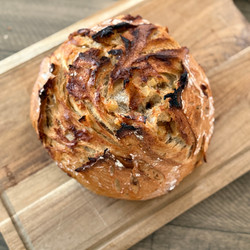 Caramel Apple Cider Sourdough Loaf