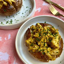 Curry Chicken Stuffed Baked Potato