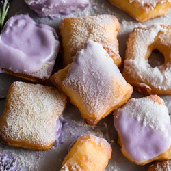 Lavender Vanilla Bean French Beignets (vegan)