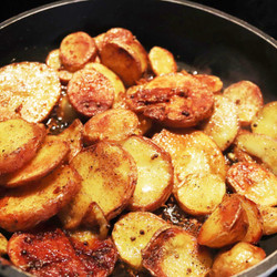 Indian Pan Fried Potatoes