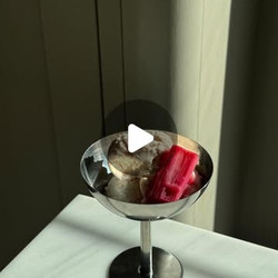 No-churn Rhubarb And Cardamom Ice Cream