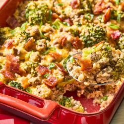 Loaded Broccoli &amp; Beef Casserole