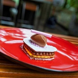 Passionfruit Cremeux With Chocolate Mousse And Almond Tuille - Chef Recipe By Gavin Hughes
