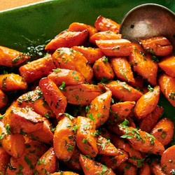 Roasted Carrots With Honey Herb Butter