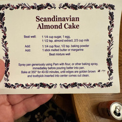 Scandinavian Almond Cake