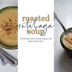 Creamy Roasted Rutabaga Soup :: Gluten &amp; Dairy Free