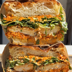 Crunchy Chicken Romesco Sandwich