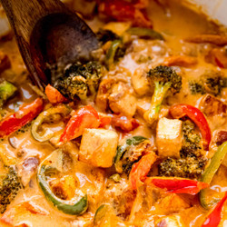 Vegan Thai Red Curry With Tofu from Jessica in the Kitchen website