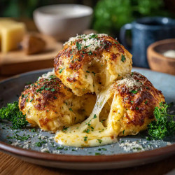 Garlic Parmesan Cheeseburger Bombs